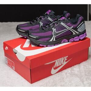 Nike Zoom Vomero 5 Black Vivid Purple Sneakers Mens 8.5 Womens 10 FB9149-500 NWB